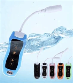 נגן לשחייה משולב רדיו MP3 iWater X נגד מים בנפח 4GB